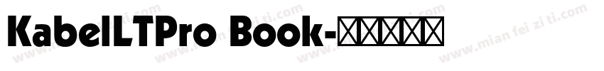 KabelLTPro Book字体转换